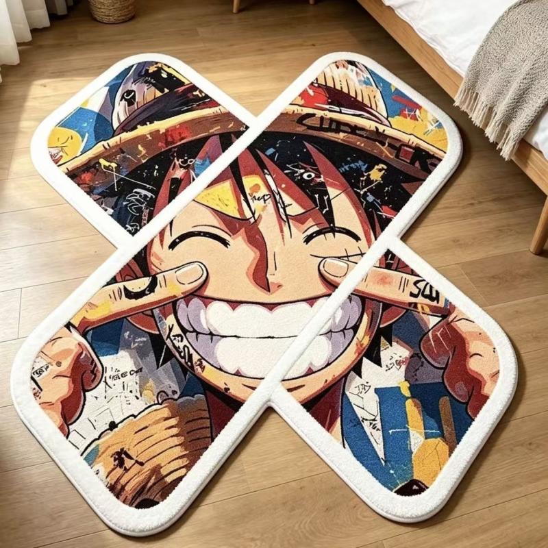 Gaming Accessories For Room - Anime One Piece Cross Shaped Floor