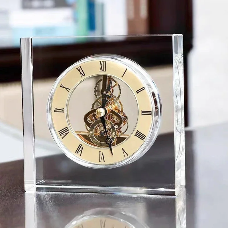 Crystal Silent Table Clock Lux - Accessories For Your Gaming Room 评论和价格