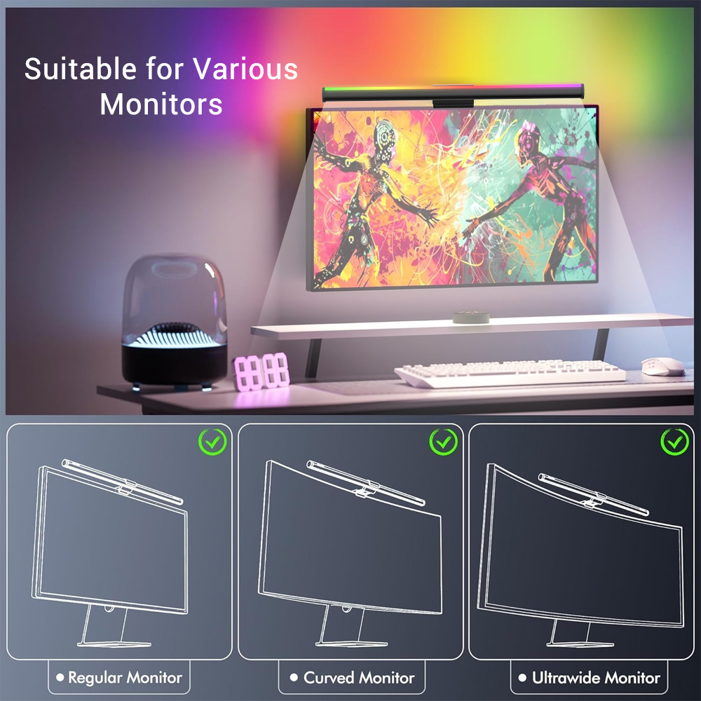 Wifi Computer Lightbar Monitor - Accessories For Your Gaming Room 评论和价格