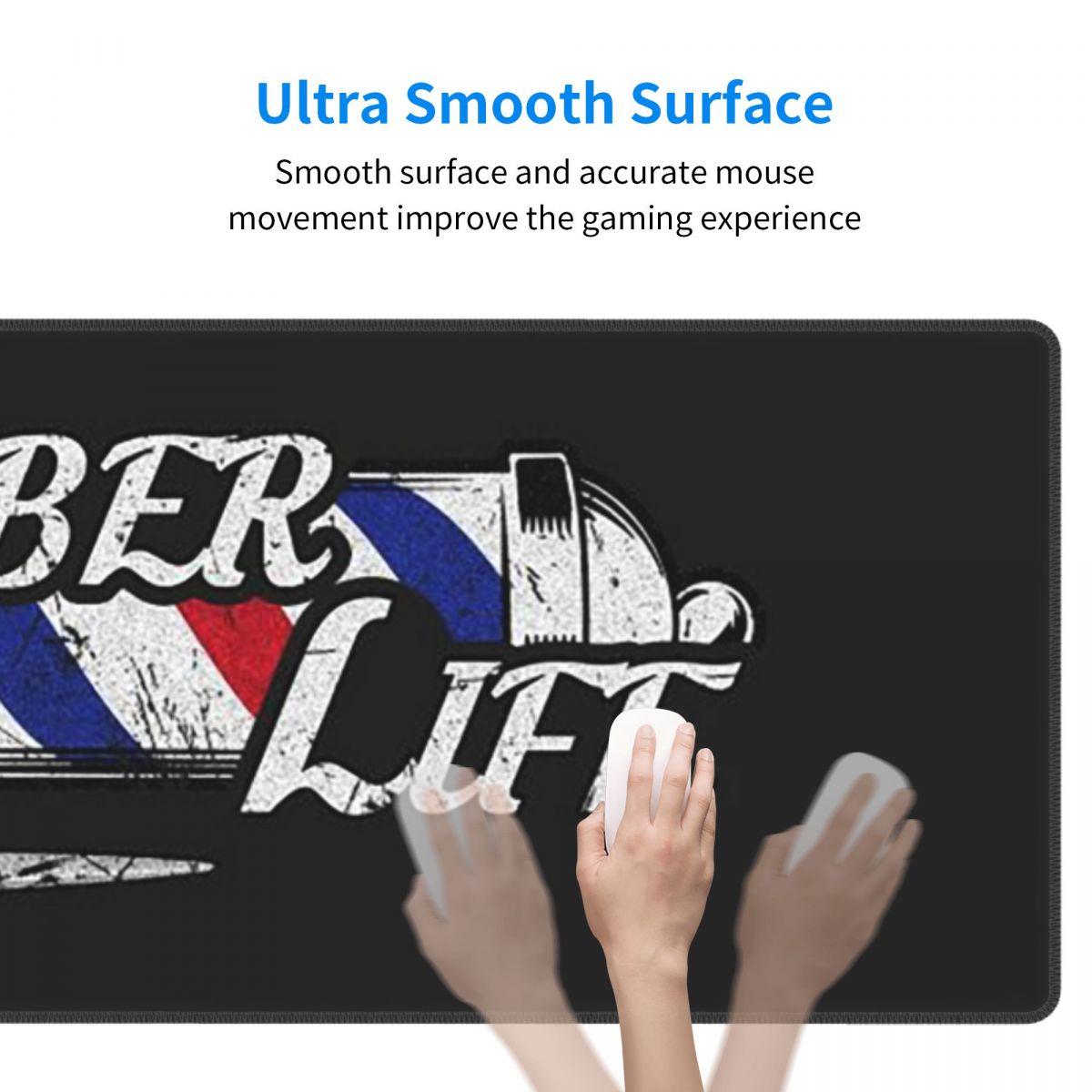 Large Mouse Pad Barber Shop Si - Gaming Accessories Shop 评论和价格
