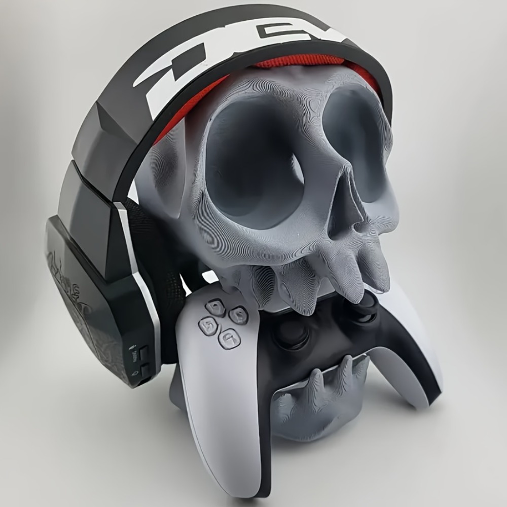 Skull Shaped Controller Stand  - Gaming Accessories For Room 评论和价格