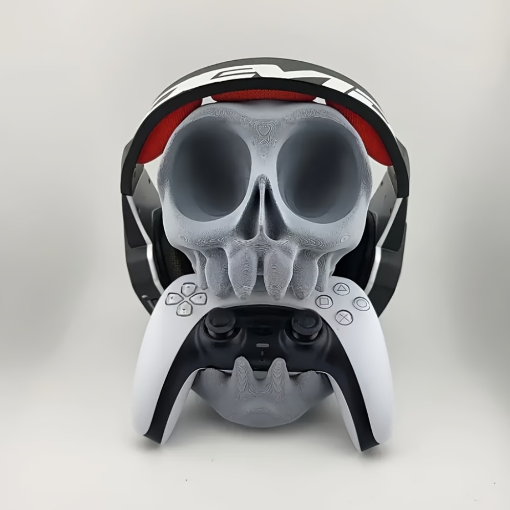 Skull Shaped Controller Stand  - Gaming Accessories For Room 评论和价格