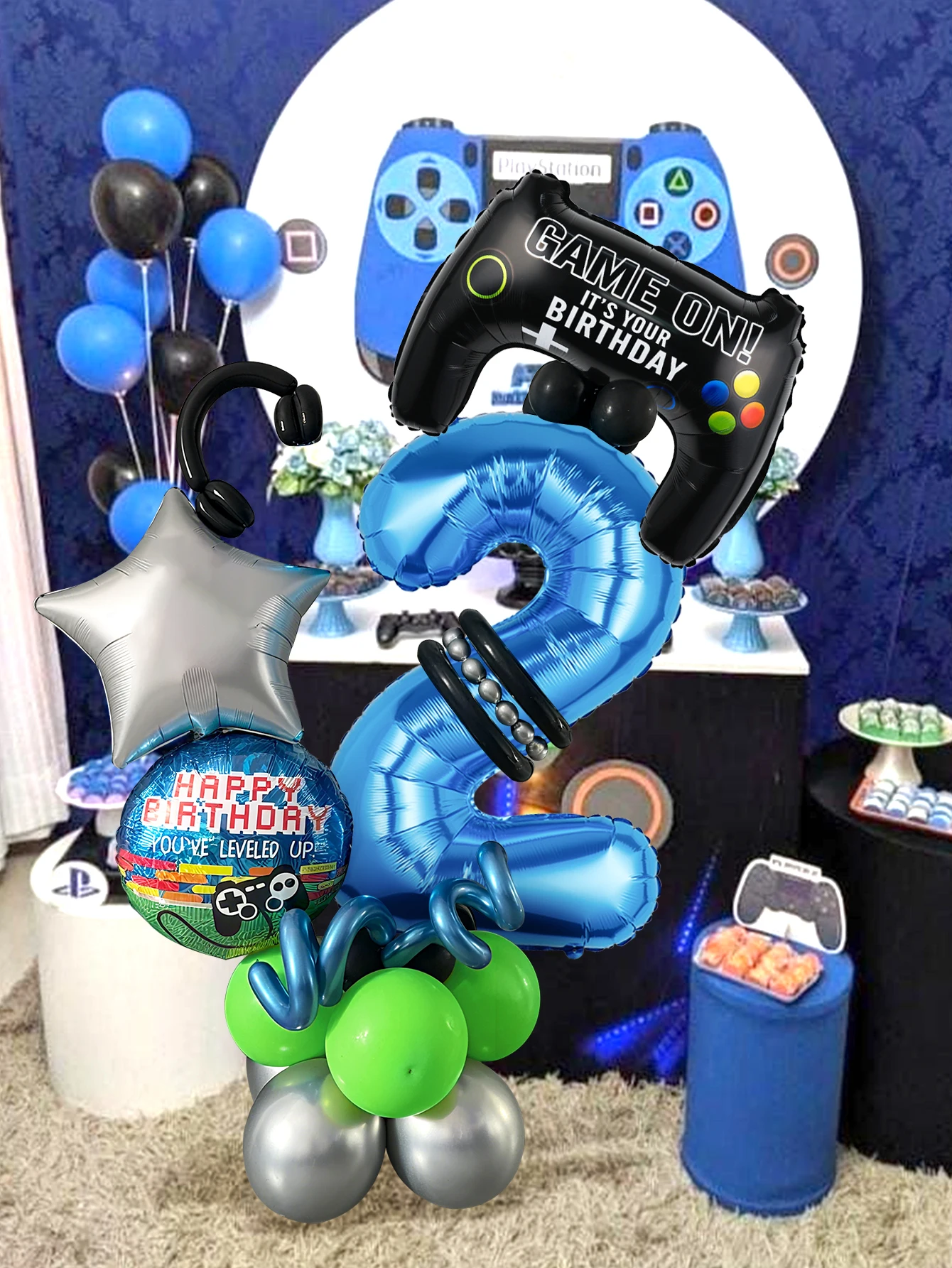 32PCS Game Theme Birthday Numb - Gaming Accessories For Room 评论和价格