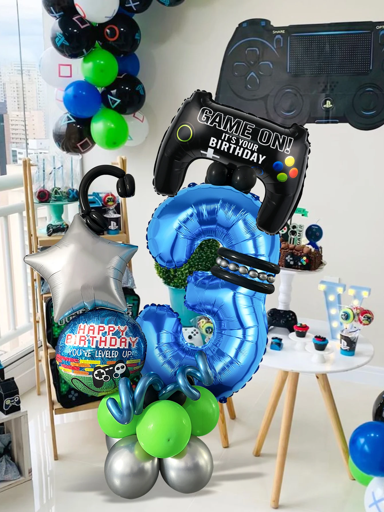 32PCS Game Theme Birthday Numb - Gaming Accessories For Room 评论和价格