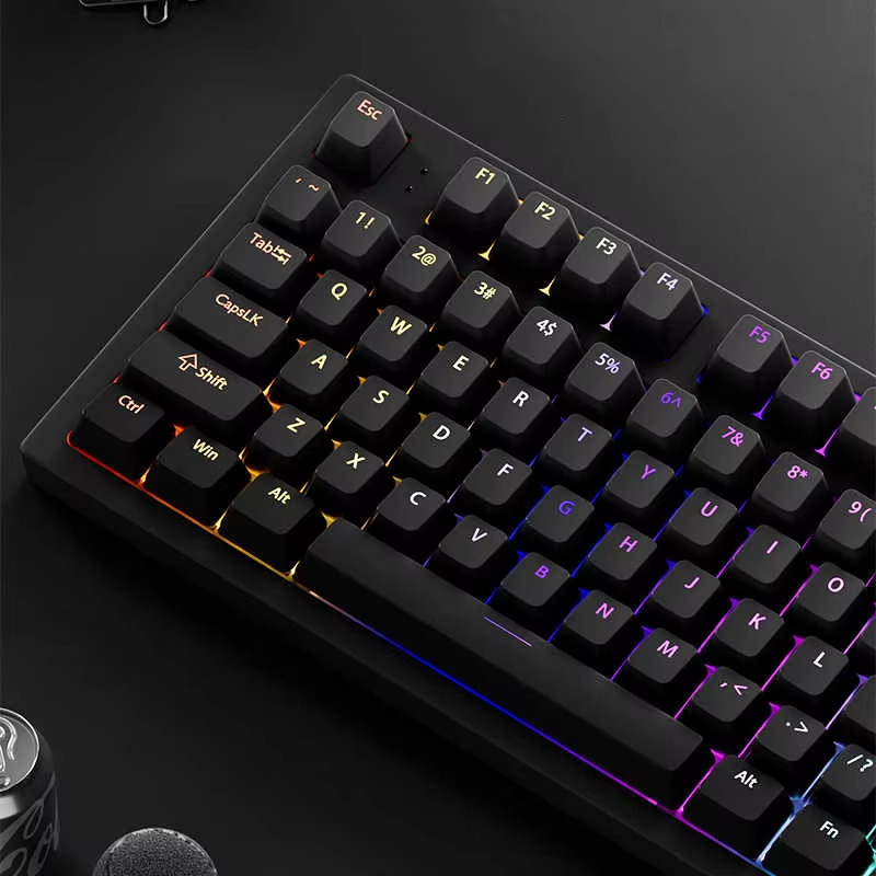 130+ Keys Black Custom Double  - Gaming Accessories Aesthetic 评论和价格